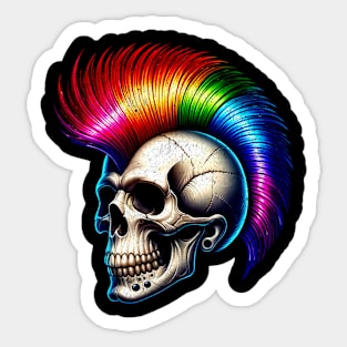 Rainbow Mohawk Sticker